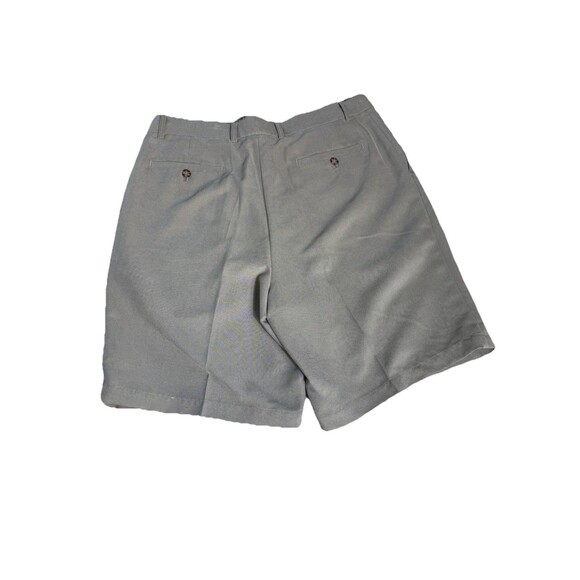 Greg Norman Collection Golf Shorts Mens 36 Beige-Khaki Polyester Pleated SHARK - Picture 3 of 7